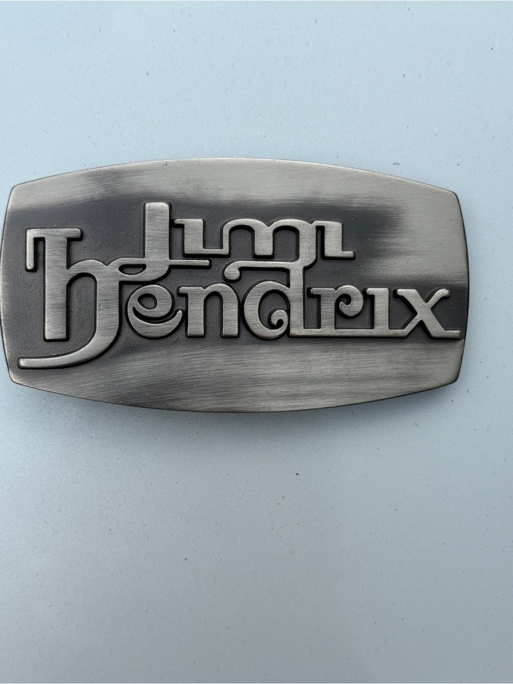 Jimi Hendrix Vintage 3D Metal Belt Buckle Authentic Hendrix LLC Merch 90s EUC